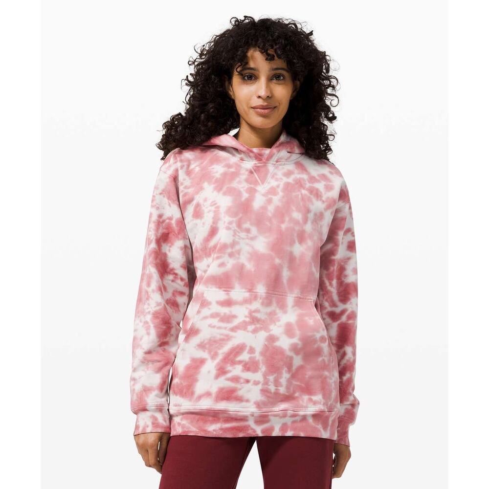 LULULEMON NWT All Yours Hoodie Tie Dye To Dye For Pink Sweatshirt  Sz 6